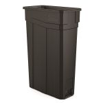 Poubelle mince de 23 gallons en résine Commercial Suncast, noir